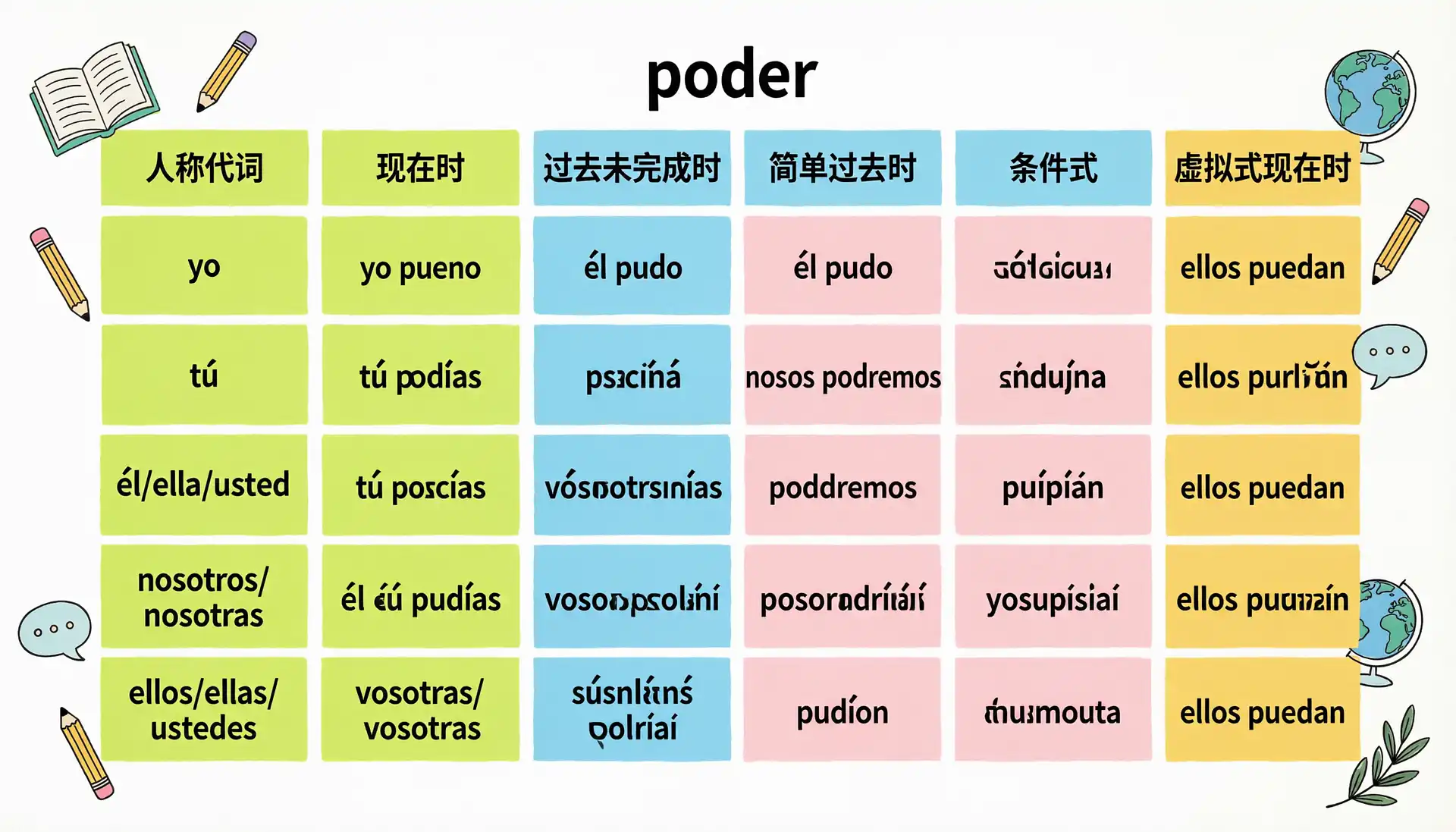 poder conjugation present tense