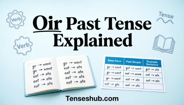 Oir Past Tense