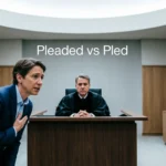 Plead Past Tense