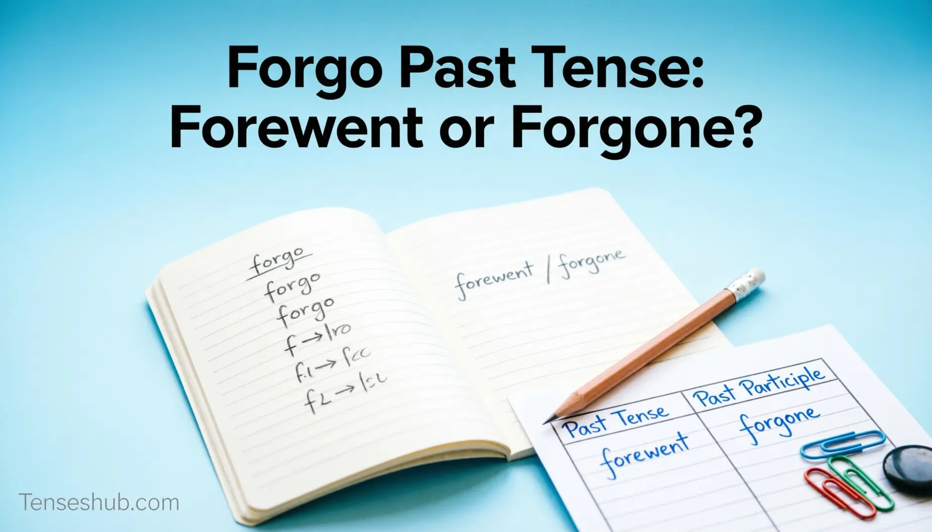 Forgo Past Tense
