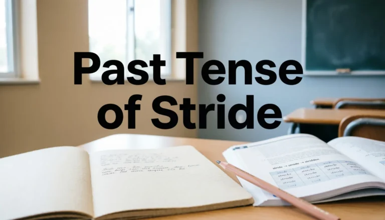 Past Tense of Stride