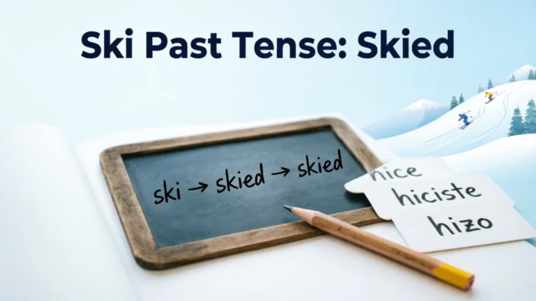 ski past tense