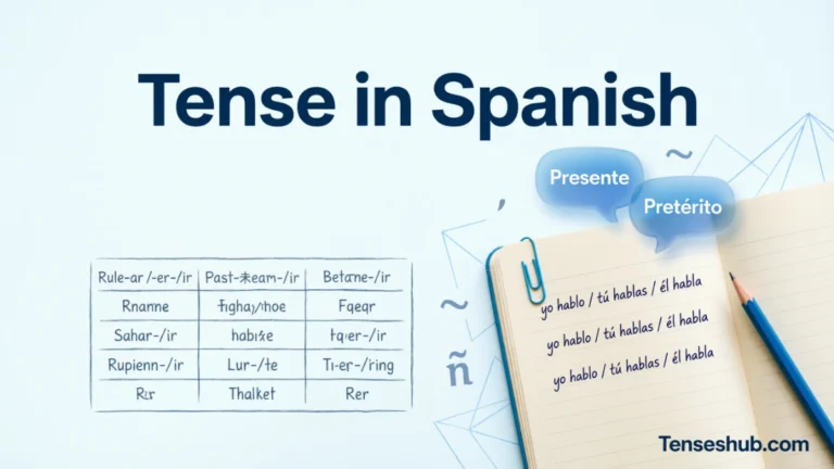 Tense in Spanish
