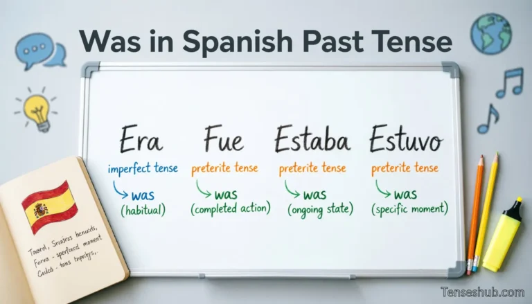 Was in Spanish Past Tense