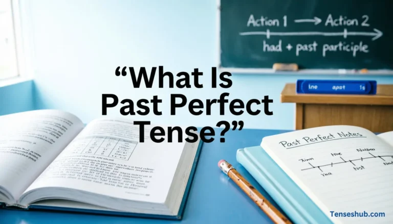 What Is Past Perfect Tense