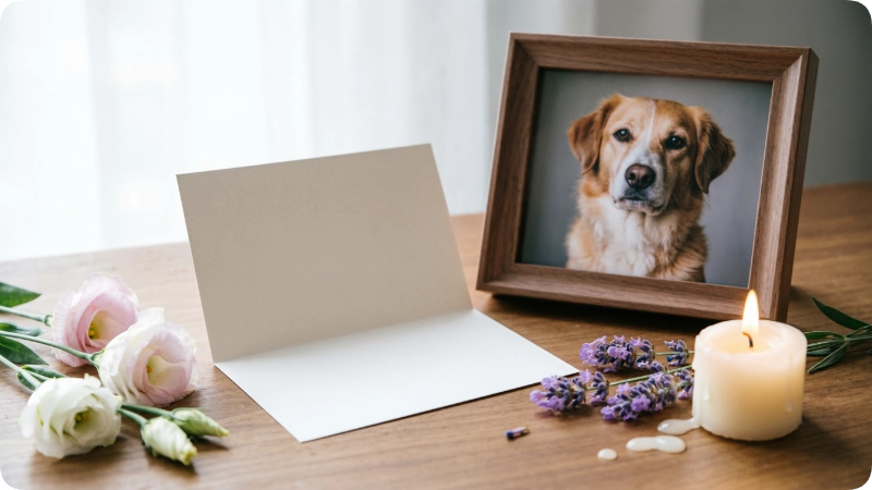 pet loss card