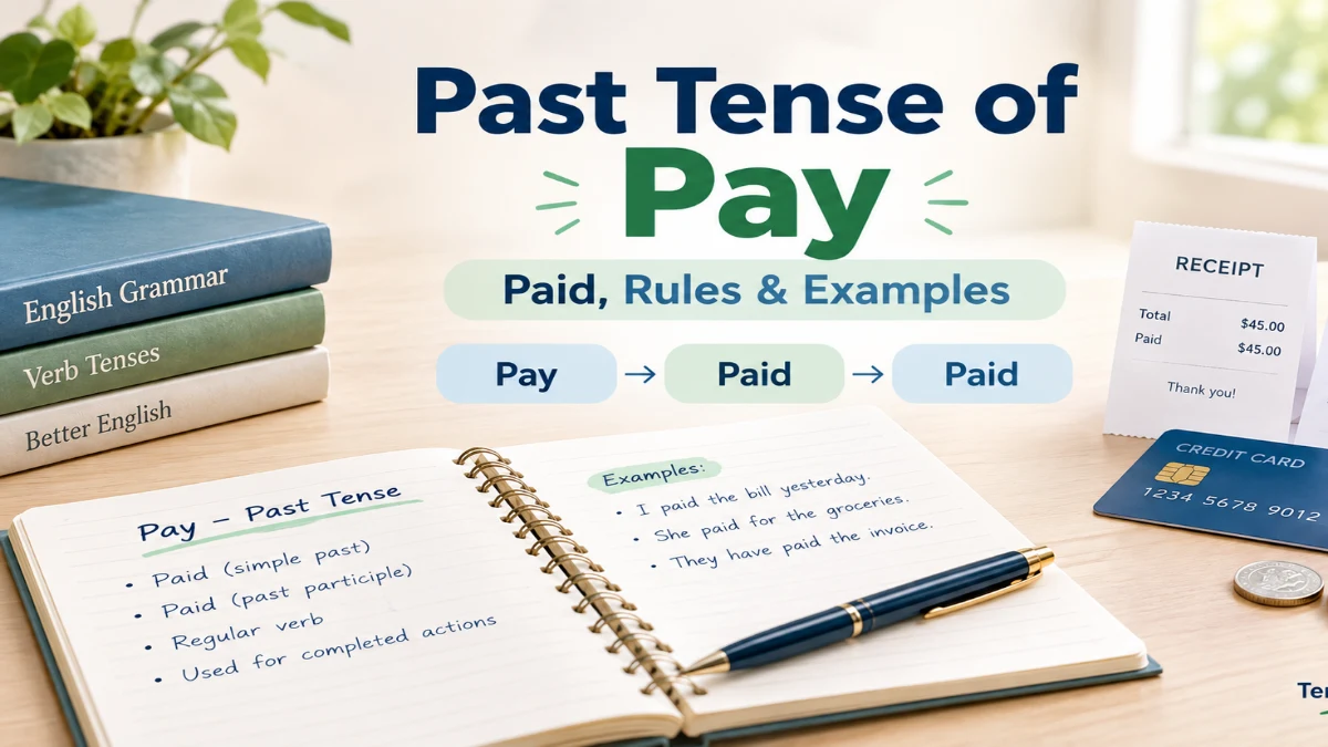 Past Tense of Pay
