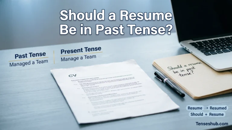 Should Resume Be in Past Tense