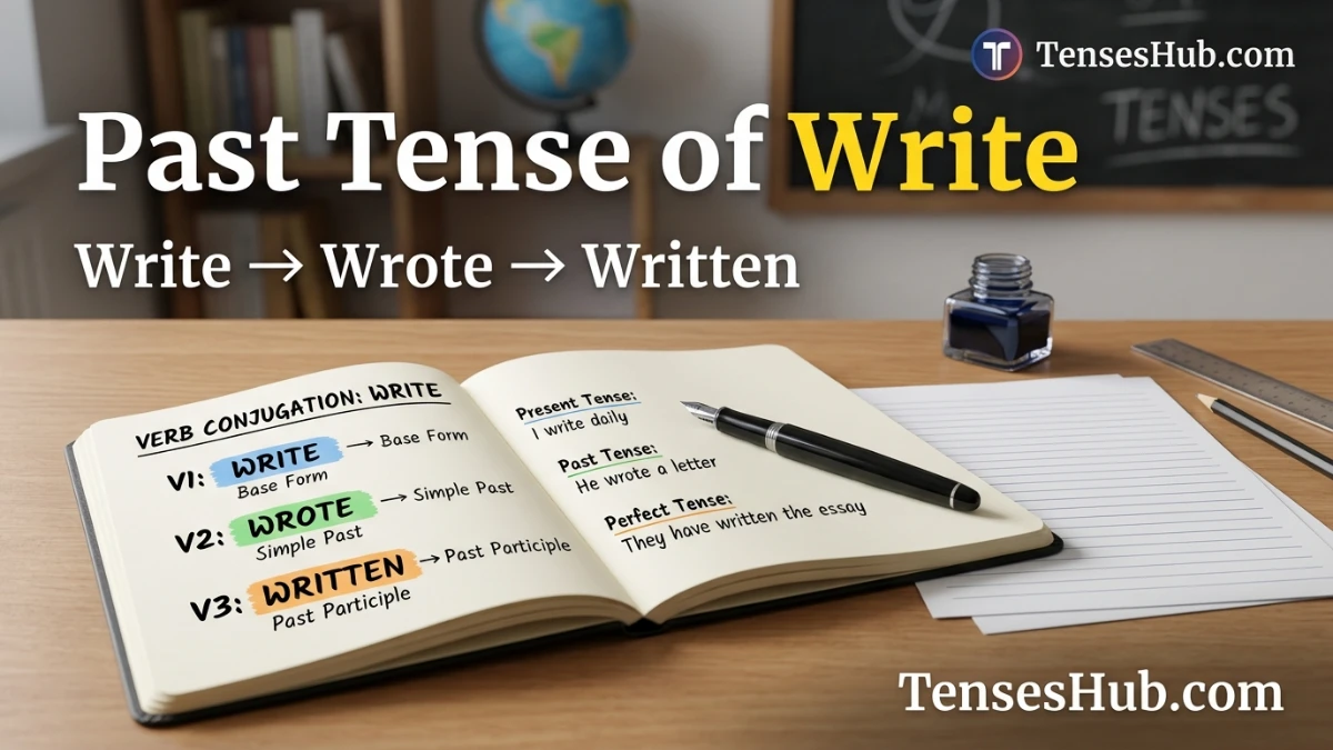 Simle Life Letter Example Past Tense of Write: Meaning, Conjugation, Uses & Examples 2026